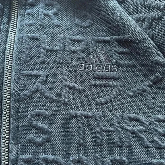 Adidas embossed 3 stripes zip up sweater - Picture 5 of 10